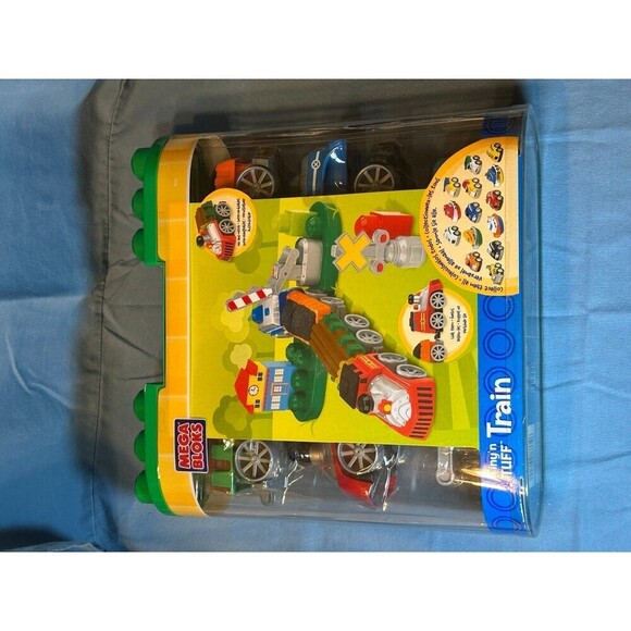 Mega Bloks Tiny 'N' Tuff Train Set & Railway New 2003 - Picture 4 of 4